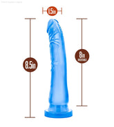 B Yours By Blush® | Sweet N' Hard 6 Realistic Long Dildo With Suction Cup Base-French Quarter Lingerie